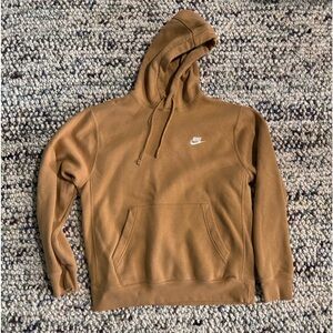 men’s brown/deep orange nikes sweatshirt!
